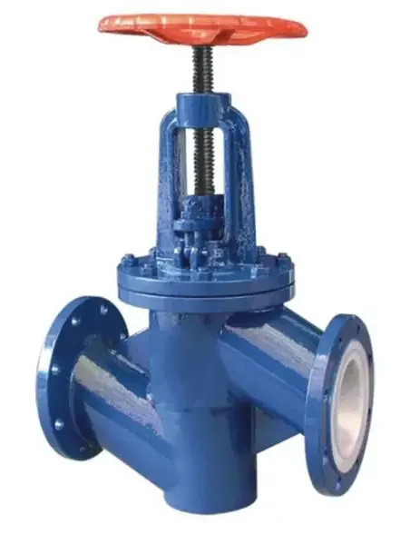 Duktilt jern kontraventil med fluoroplastisk foring